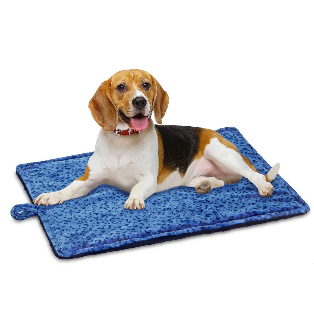 MARUNDA Self-Warming Cat Bed,Self Heating Cat Pad, Thermal Cat and Dog Warming Bed Mat. L- 23" * 30" Blue - PawsPlanet Australia