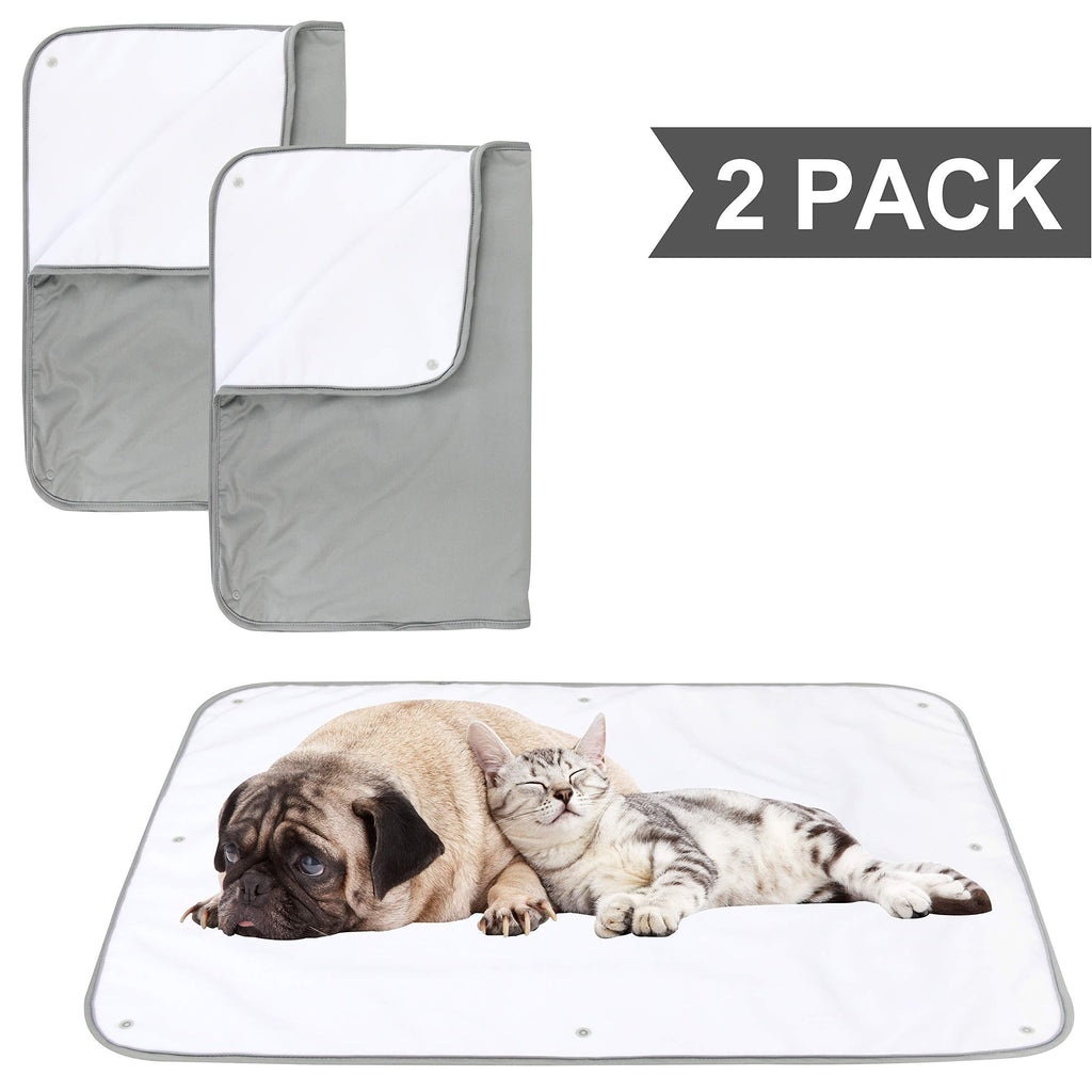 [Australia] - Paw Legend Multiple Sizes Waterproof Dog Blanket for Couches,Sofa,Bed and Car | Pet Fleece Incontinence Blanket Pad for Dogs,Puppies,Cats and Kids Grey 