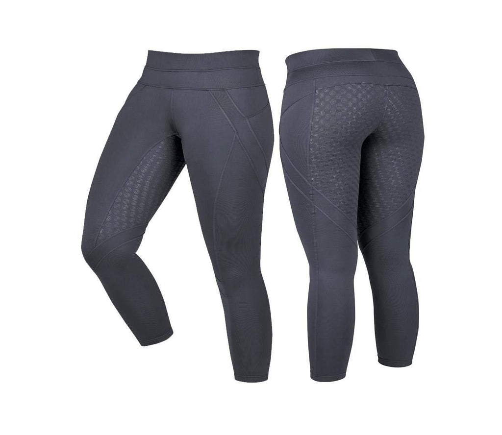 Weatherbeeta Dublin Ladies Performance Thermal Active Tight (6/24", Charcoal) - PawsPlanet Australia