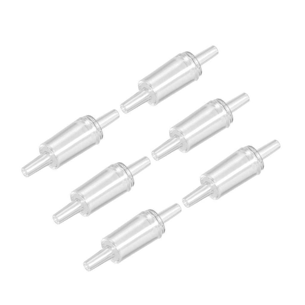 [Australia] - uxcell Aquarium Air Pump Check Valves White Clear Plastic One Way Non-Return Check Valve for Fish Tank 6Pcs 