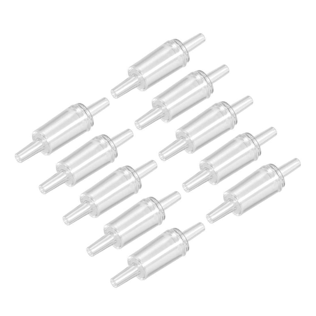 [Australia] - uxcell Aquarium Air Pump Check Valves White Clear Plastic One Way Non-Return Check Valve for Fish Tank 10Pcs 