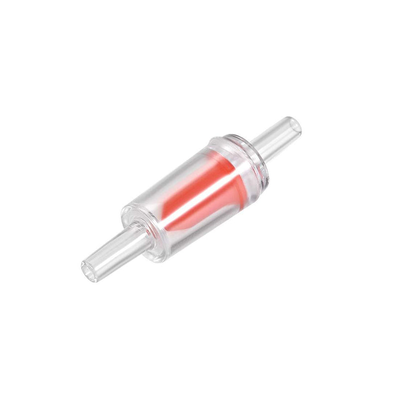 [Australia] - uxcell Aquarium Air Pump Check Valves Red Clear Plastic One Way Non-Return Check Valve for Fish Tank 16Pcs 