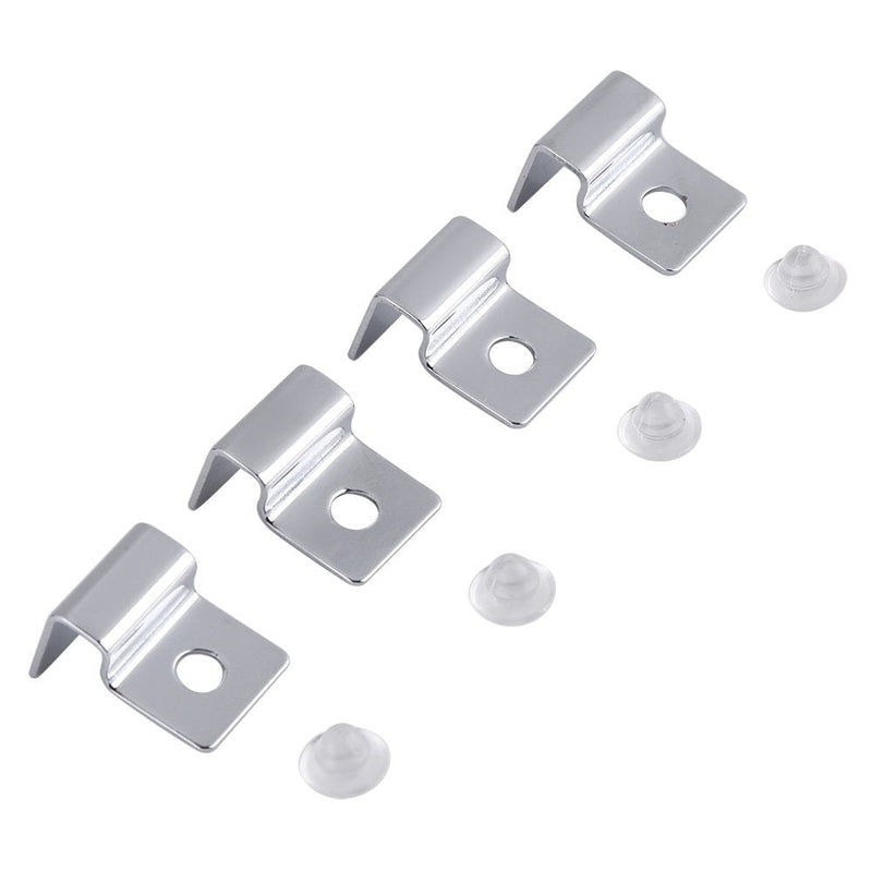 4 Size 4Pcs Stainless Steel Aquarium Fish Tank Glass Cover Support, Stainless Steel Fish Tank Cover Holder Anti-Slip Fish Tank Holders Aquarium Accessories Universal Lid Clips 6mm - PawsPlanet Australia