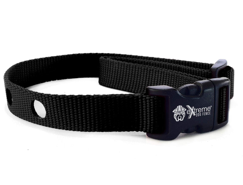 Heavy Duty Nylon Replacement Dog Collar Strap - Compatible with Nearly All Brands and Models of Underground Electric Dog Fences and Training Receivers Black - PawsPlanet Australia