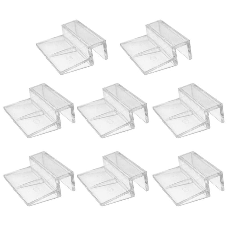 8 Pcs Fish Tanks Glass Cover Clip,6mm/8mm/10mm/12mm Aquariums Fish Tank Acrylic Clips Glass Cover Support Holders Universal Lid Clips for Rimless Aquariums 6 mm - PawsPlanet Australia