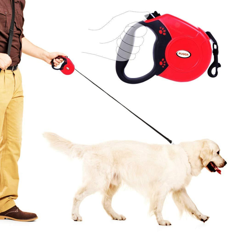 [Australia] - Retractable Leash for Large Dogs, Practical Design with Increased Control, Ergonomic Comfort Handle, 16” (5m), Supports up to 175 lbs (80 kg), Suitable for Retrievers, Rottweilers, Great Danes, 1 pc 
