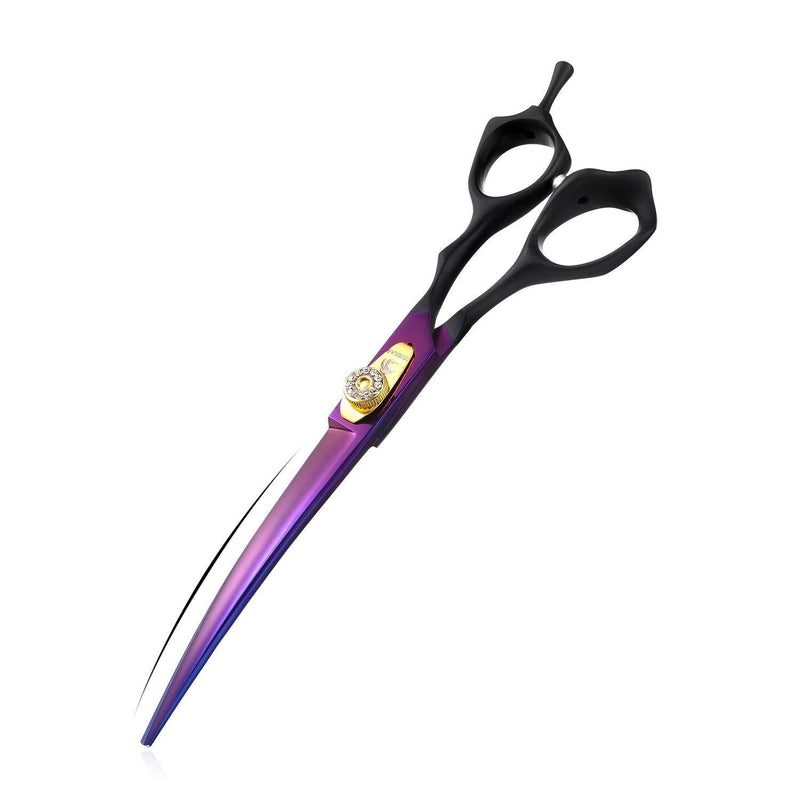 TIJERAS 7Inch Dog Grooming Scissor Curved Chunker Shears Pet Grooming Thinning Shear Straight Scissor Hair Cutting Tool for Pet Hair Trimming Japanese Steel Balde Scissor Professional Down-curved - PawsPlanet Australia