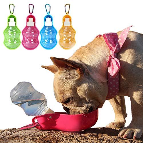 [Australia] - Hifrenchies Pet Water Bottle for Dogs, Frenchie Water Bottle Foldable,Portable Dog Water Bottle for Outdoor Use,Drinking Cup for Walking,Lightweight & Convenient Dog Water Dispenser Yellow 