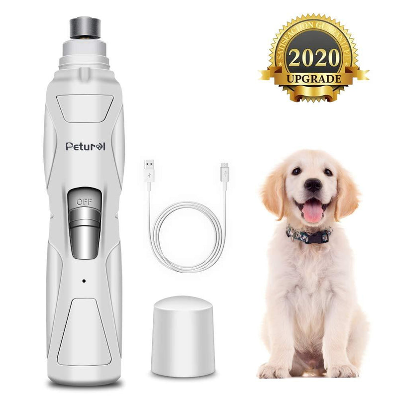 [Australia] - Dog Nail Grinder Upgraded - Professional 2-Speed Rechargeable Electric Pet Nail Trimmer Nail Grindder Painless Paws Grooming & Smoothing for Small Medium Large Dogs & Cats 