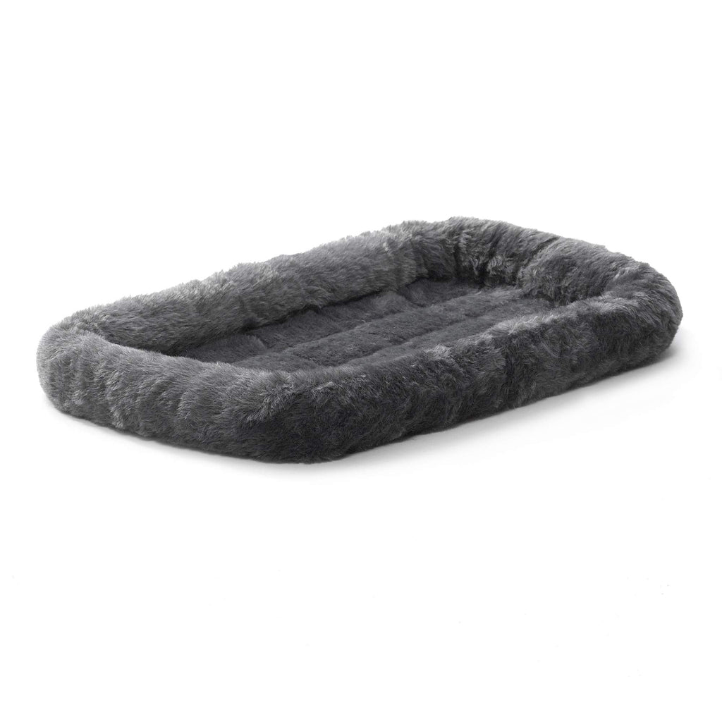 New World Gray Dog Bed | Bolster Dog Bed Fits Metal Dog Crates | Machine Wash & Dry 22-Inch - PawsPlanet Australia