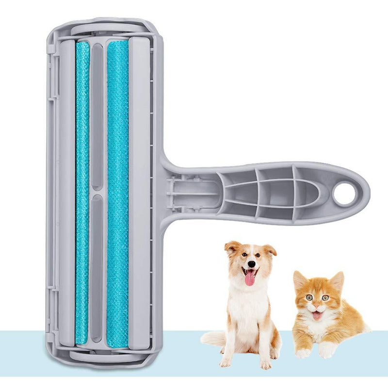 kinkaivy Pet Hair Remover Roller, Lint Roller for Dog Cat Hair,Reusable Pet Hair Remover Roller, Easy to Clean Lint Remover for Furniture, Sofa, Carpet and Bedding gray - PawsPlanet Australia