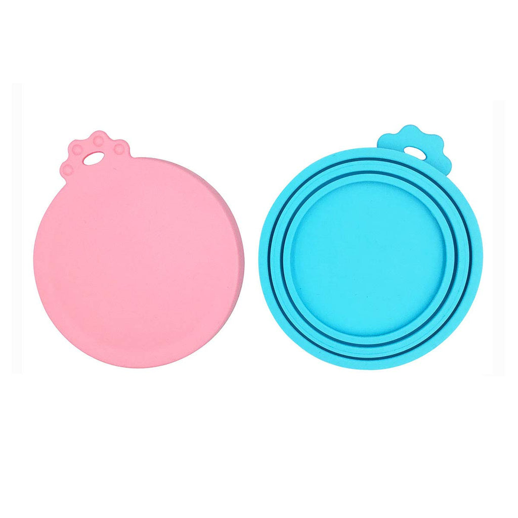 DYBEN Pet Can Covers/Universal BPA Free & Dishwasher Safe/Silicone Pet Food Can Lid Covers 2 pack - PawsPlanet Australia