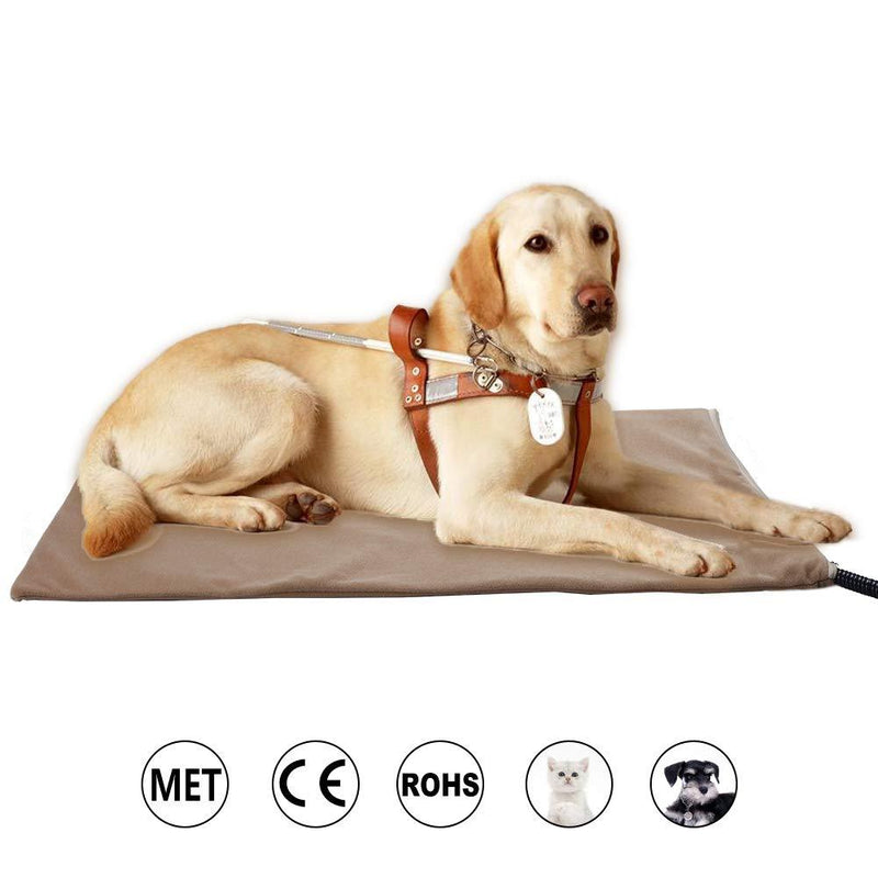 [Australia] - Zobire Pet Heating Pad, Large Dog Heating Pad, Indoor Waterproof Electric Heated Pet Bed, Met Safety Listed 27.6IN X 15.75IN 