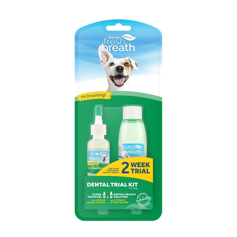 Fresh Breath by TropiClean Dental Trial Kit for Pets - Made in USA - PawsPlanet Australia