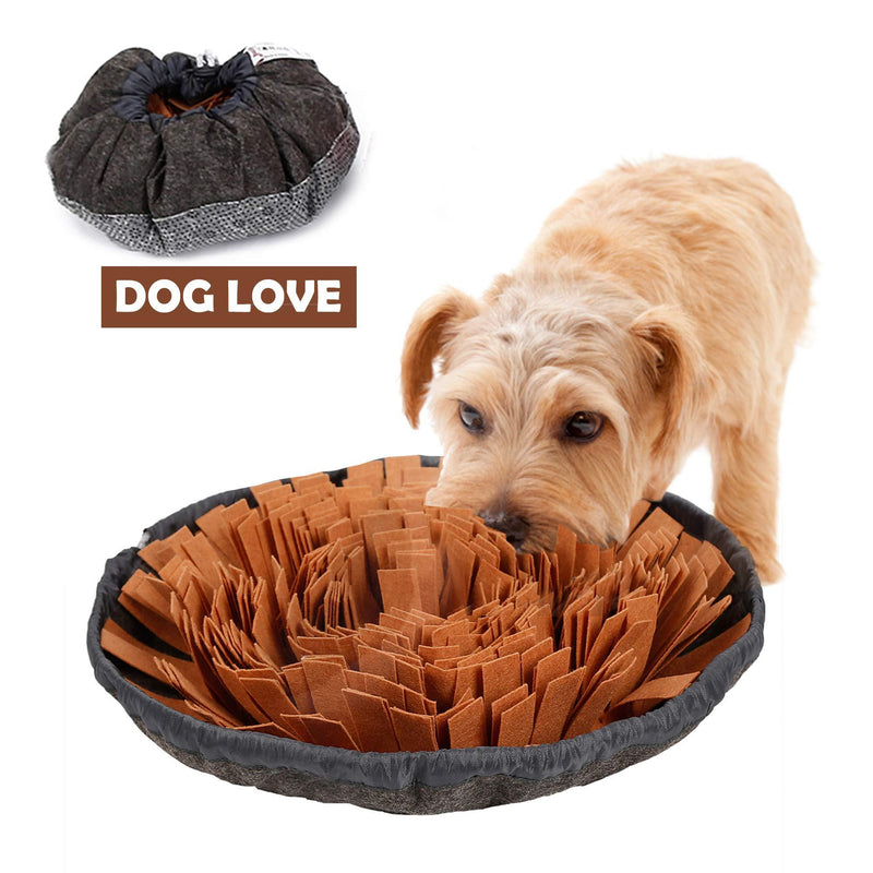 [Australia] - CPOPBOY Snuffle Mat，Dog Snuffle Mat，Nosework for Dogs Large Small Pet Treat Interactive Puzzle Dispenser Toys brown 