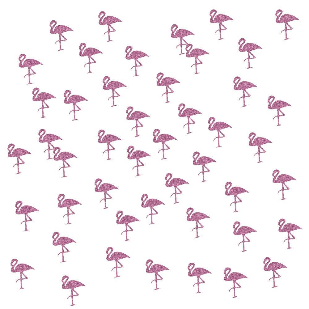 Glitter Pink Flamingo Confetti Decoration for Tropical Flamingo Christmas Party,100Pcs/pack (Pink Flaminglo) - PawsPlanet Australia