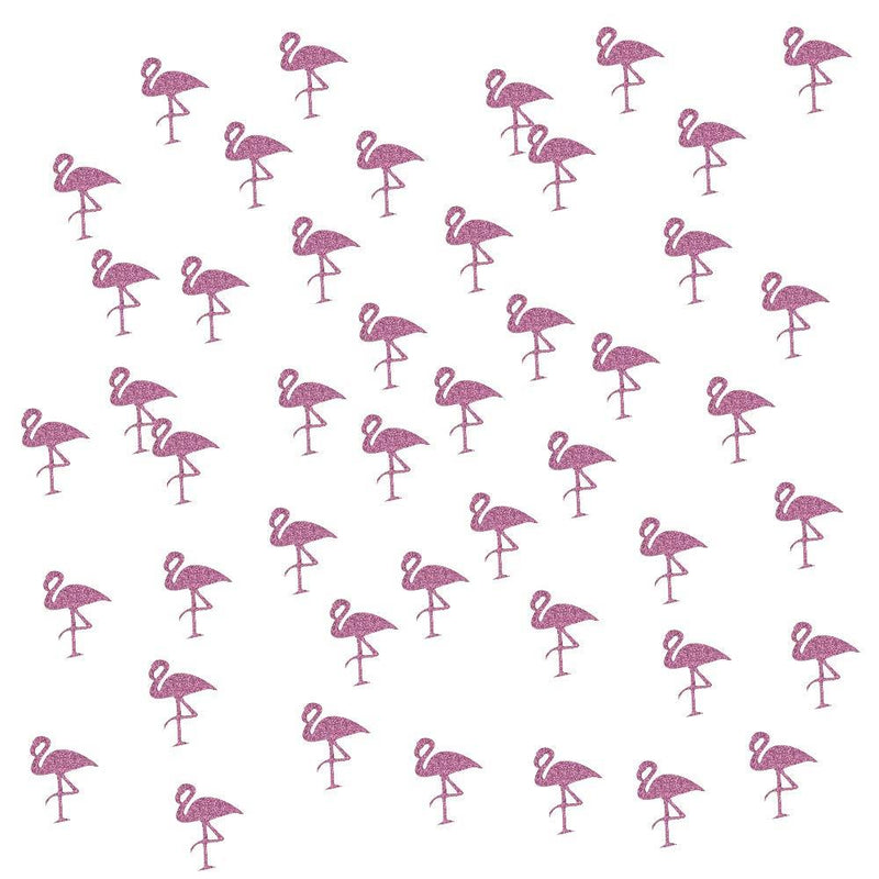 Glitter Pink Flamingo Confetti Decoration for Tropical Flamingo Christmas Party,100Pcs/pack (Pink Flaminglo) - PawsPlanet Australia