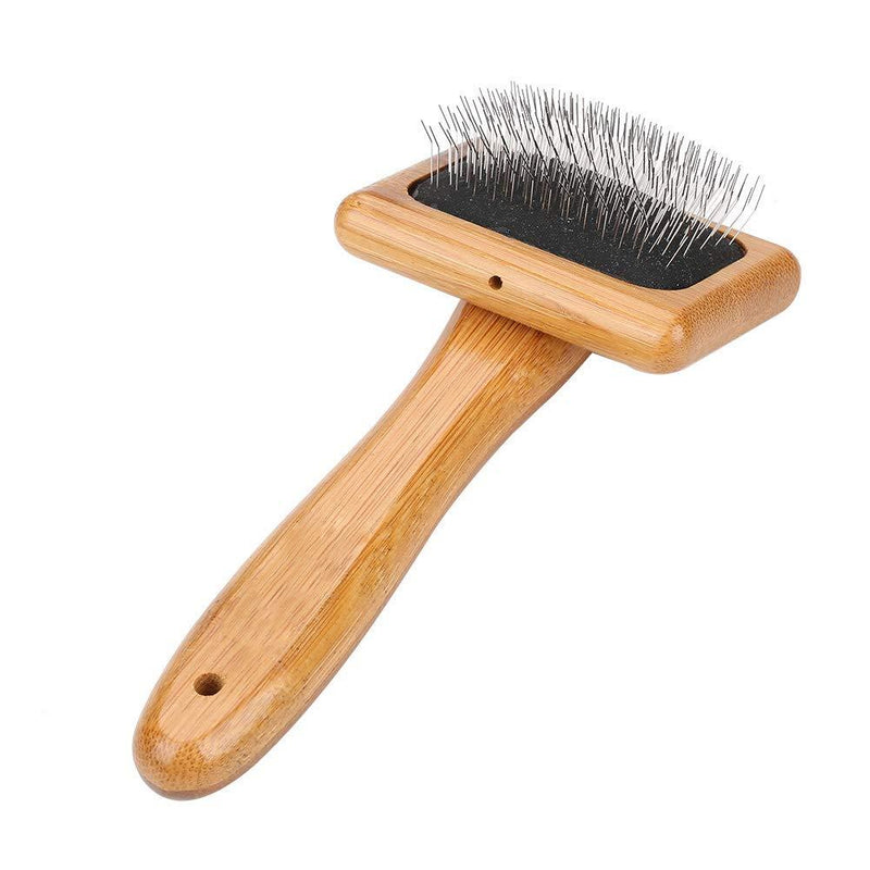 [Australia] - Dog Shedding Comb Bamboo Slicker Dog Cat Grooming Brush Massage and Stimulate Healthy Comb for Dogs, Cats with Short or Long Hair #1 