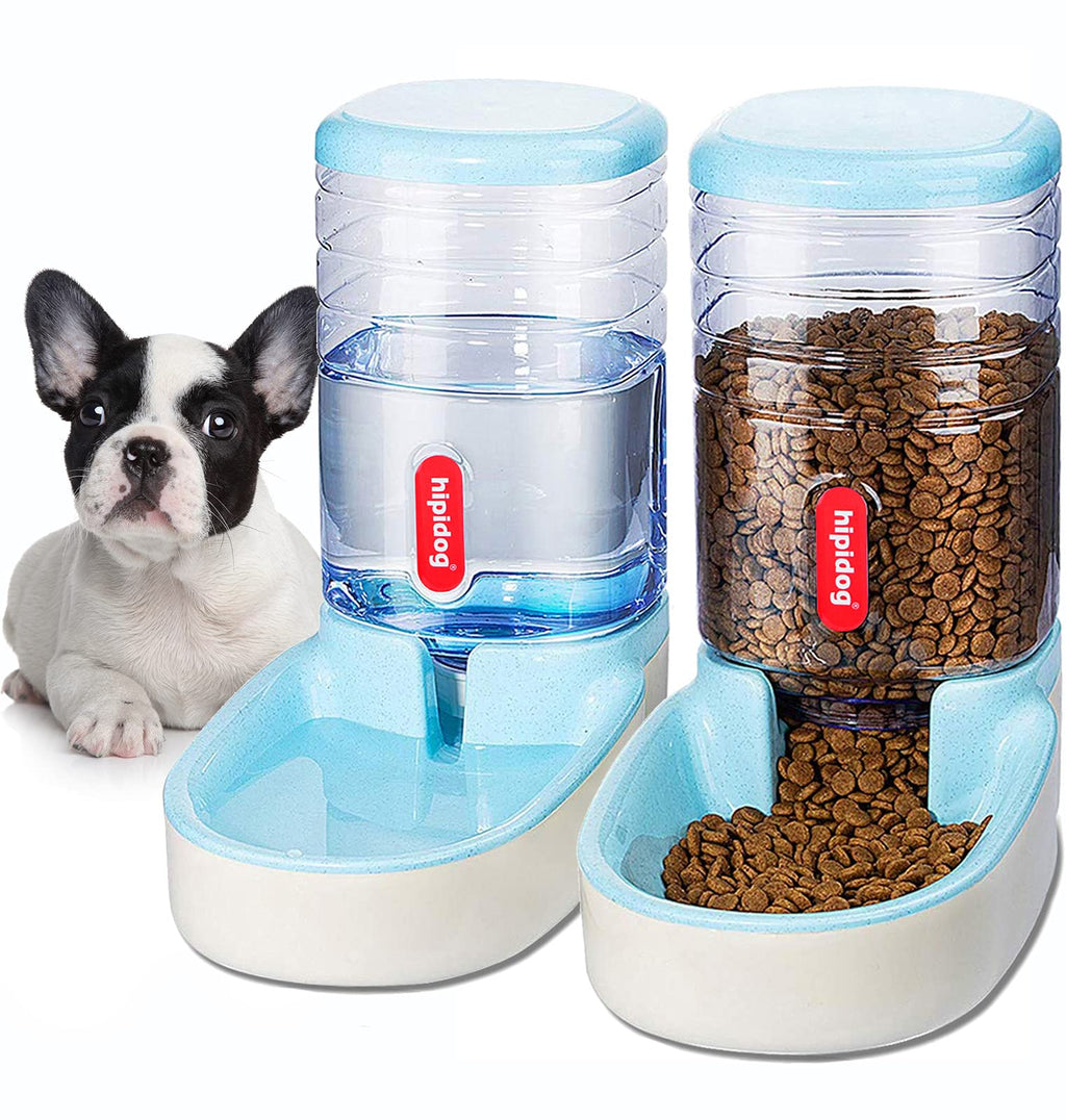 XingCheng-Sport Automatic Pet Feeder Small&Medium Pets Automatic Food Feeder and Waterer Set 3.8L, Travel Supply Feeder and Water Dispenser for Dogs Cats Pets Animals (Blue) blue - PawsPlanet Australia