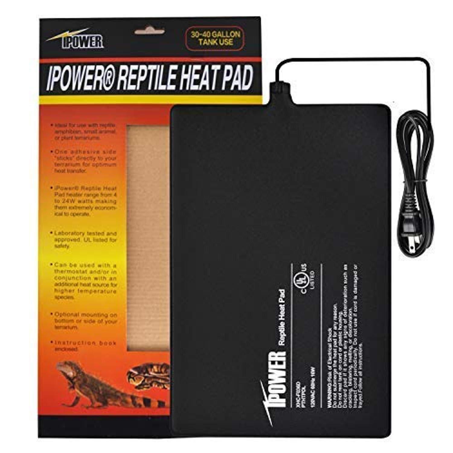 PeSandy Reptile Heating Pad with Temperature Adjustment  110V Non-Adhesive