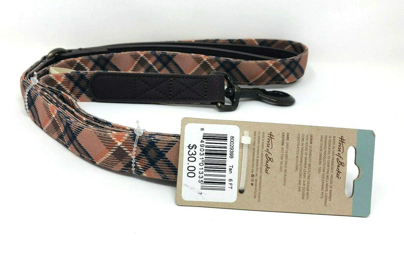 [Australia] - House of Barker Brown Pattered 6 ft. Dog Leash 