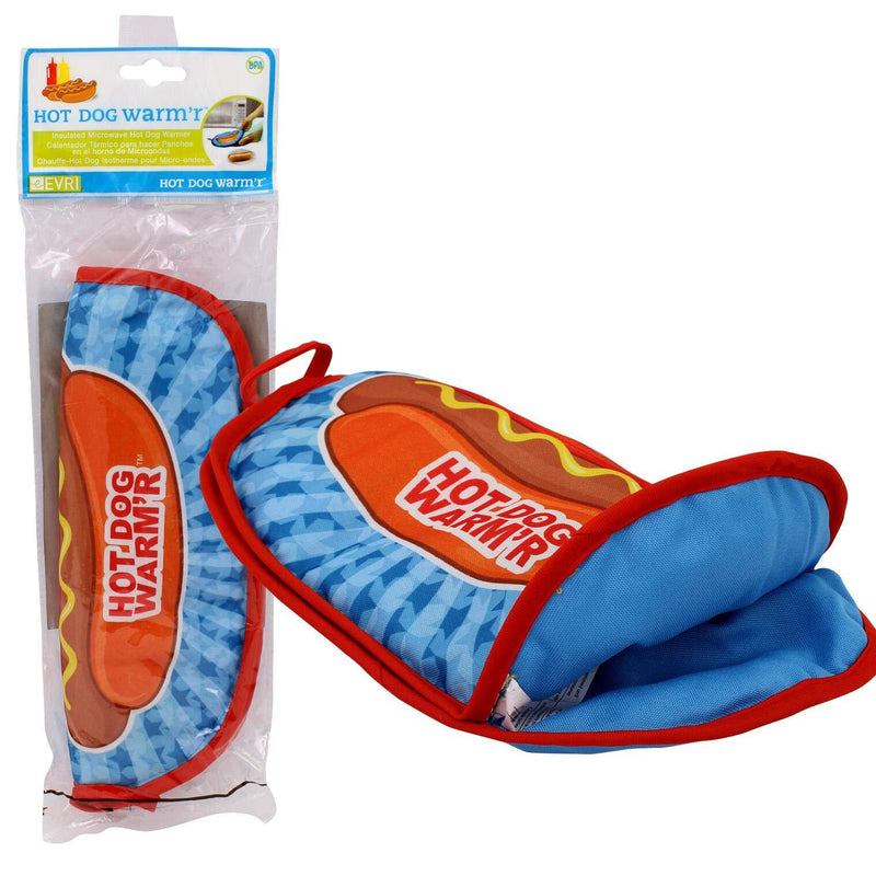 [Australia] - Hot Dog Warmer Insulated, Microwaveable Fabric Pouch - Fits 2 Hot Dog in Buns 
