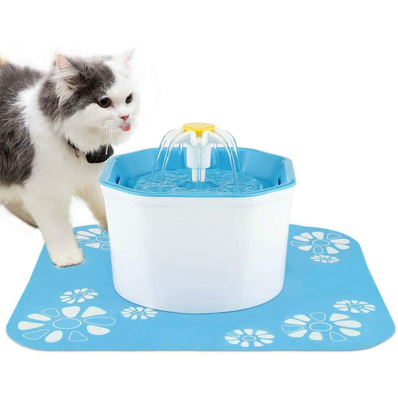 [Australia] - BOBEastal Cat Water Fountain,1.6L Automatic Pet Drinking Fountain Healthy Hygienic Fresh Water Ultra Quiet Cat Water Dispenser for Cats,Birds,Small Dogs and Animals Blue 