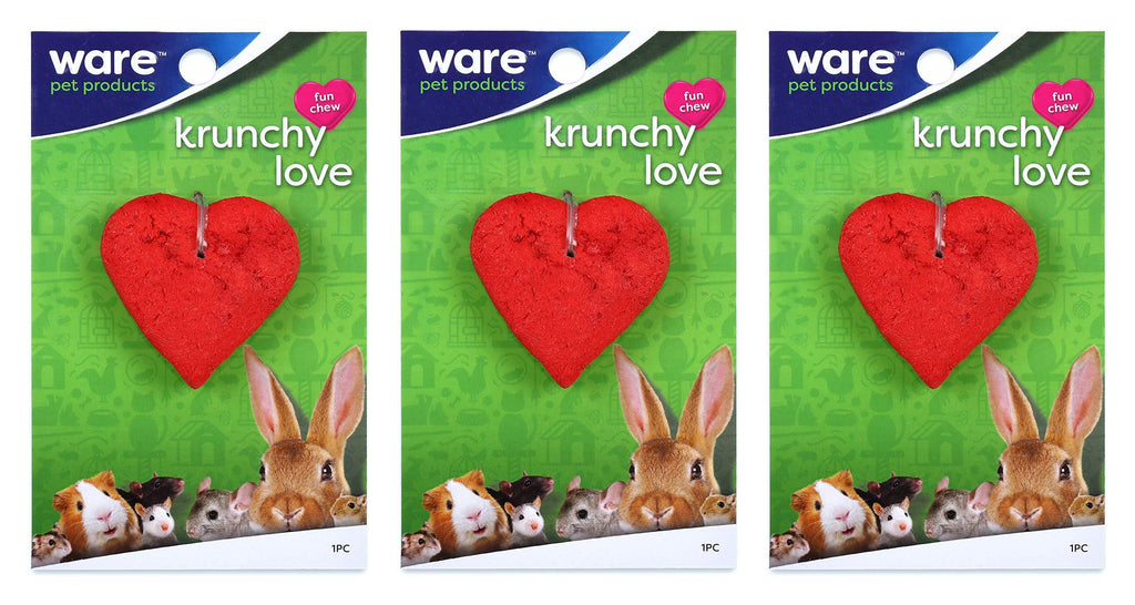 [Australia] - Ware Pet 3 Pack of Krunchy Love Small Animal Chews 