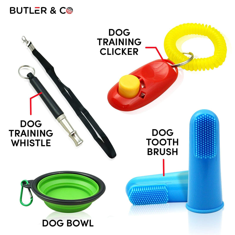 [Australia] - Dog Training Whistle KIT - Ultrasonic Whistle with Lanyard, Clicker, Device Collapsible Bowl and More. Make Dog Stop Barking at Neighbors. Silent Pitch only Dogs can Hear. 