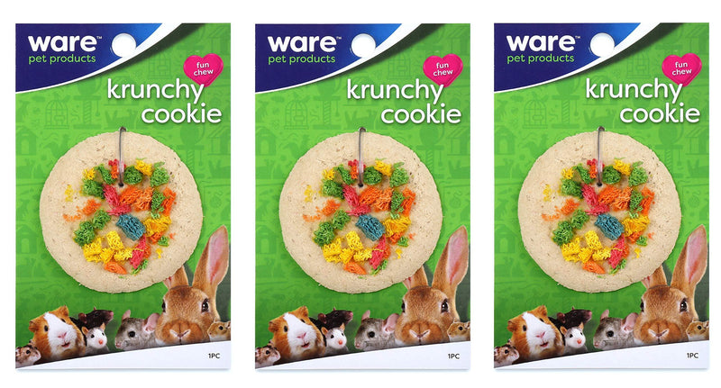 [Australia] - Ware Pet 3 Pack of Krunchy Cookie Small Animal Chews 