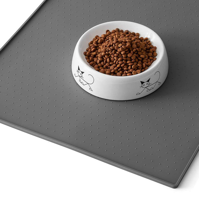 [Australia] - Y YHY Waterproof Pet Food Mat, 24 Inches Large XL Dog Cat Feeding Mat, Non Stick Food Pad Water Cushion, FDA Grade Silicone, Superior Hygiene, Non-Toxic, Hypoallergenic 