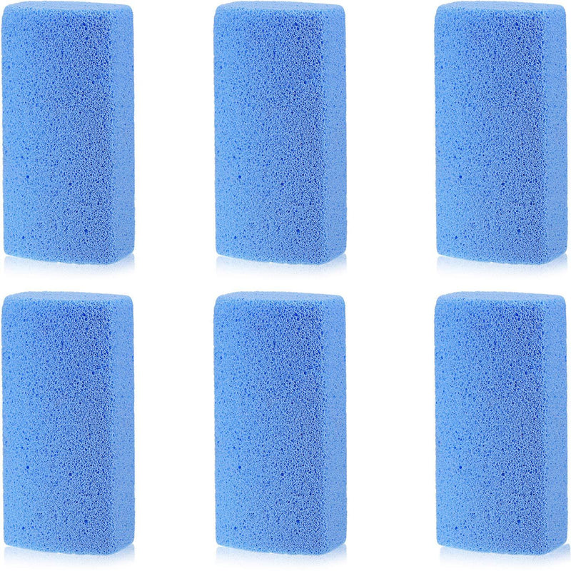 [Australia] - 6 Pieces Pet Hair Remover, 4 Inch Pet Hair Stone Pumice Pet Hair Rock for Laundry Furniture and Dog and Cat Hair Remover, Blue 