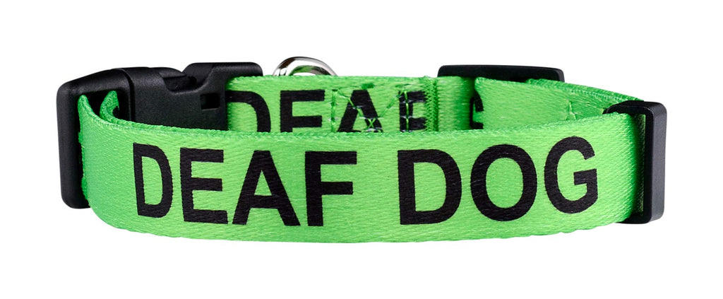 [Australia] - Native Pup Deaf Dog Collar| Hard of Hearing Warning| Medium 