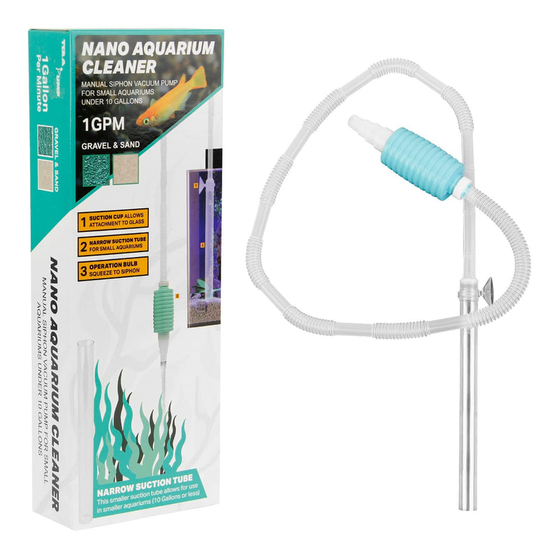 TERAPUMP Genuine Aquarium Pond Fish Tank Cleaner Long Nozzle Water Changer Flow Controller BPA Free Small - PawsPlanet Australia