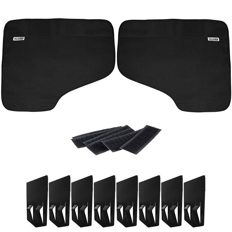 Car Door Protector | Set of 2 Fits Any Vehicle Pet Dog Car Door Cover Guard Doors Anti Scratch Waterproof Safe Large Dogs Claws Travel Back Window Nails Scratching Covers Hammock Seat Shield Paws Protection Cloth Auto Protectoe Rear Non-Slip Proof PetEvo - PawsPlanet Australia