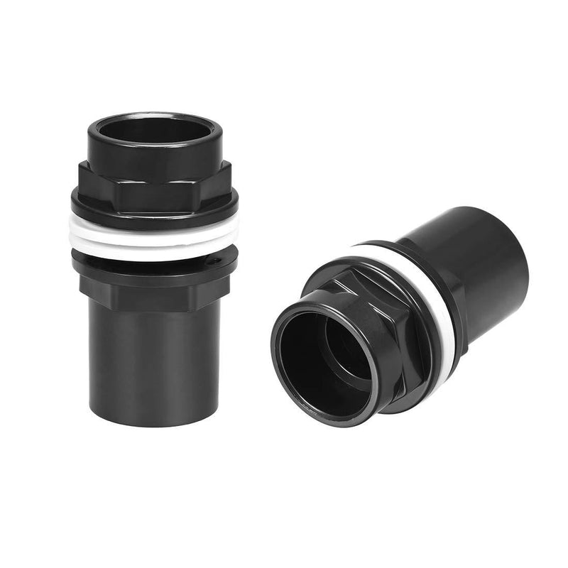 [Australia] - uxcell 1 ID PVC Aquarium Water Pipe Connector Joint Straight Tubes Hose Connector Fish Tanks Accessories 2pcs 