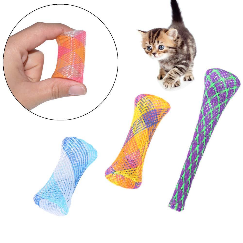 [Australia] - 30 Pack Cat or Kitten Colorful Spring Tube Toy Fun Pet Action Interactive Toys 