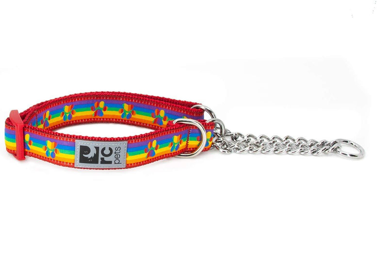 [Australia] - RC Pets Martingale Training Dog Collar Medium - 1" Width Rainbow Paws 