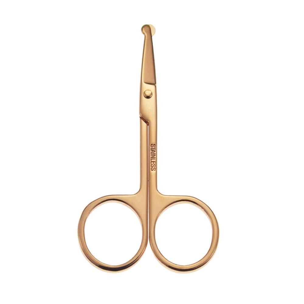 [Australia] - Yutoner 3.5 Inch Silent Pet Grooming Tiny Safety Scissors for Cats & Dogs - Quiet Alternative to Electric Clippers for Sensitive Pets Copper 