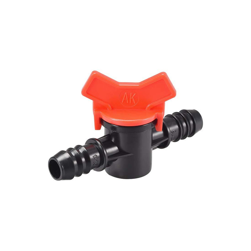 [Australia] - uxcell Drip Irrigation Barbed Valve for 1/2 Inch Double Male Barbed Valve Aquarium Water Flow Control Plastic Valve 