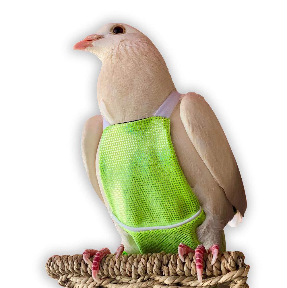 [Australia] - Bev's Bird Boutique - Green Sparkle Flyper (Open-Back Design) 9.5 