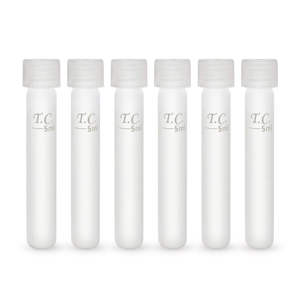 [Australia] - 85mm Glass Test Tubes with Leak-Proof Screw Caps and Accurate 5 ml Marking, Set of 6, Ideal for Aquarium Water Tests, by Tililly Concepts 
