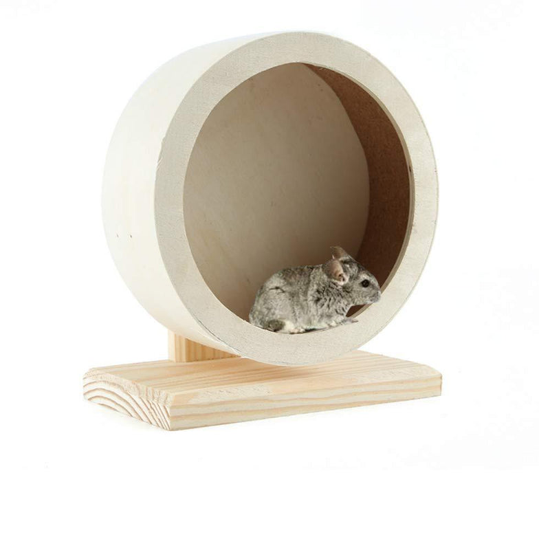 JEMPET Hamster Silent Running Exercise Wheels,Made of Wood S - PawsPlanet Australia