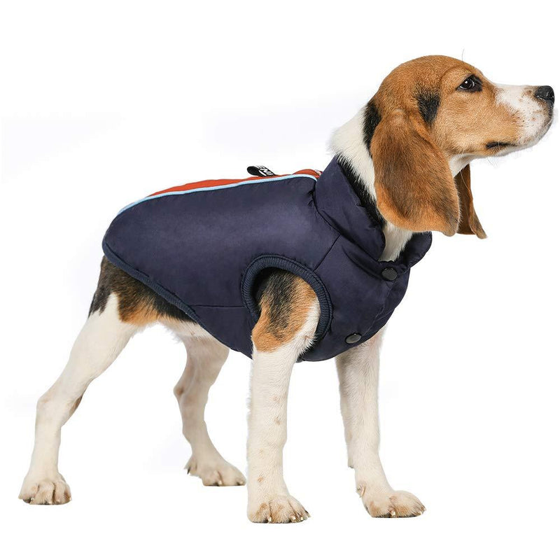 rabbitgoo Winter Dog Coat for Small Dogs, Waterproof Reflective Dog Jacket for Puppy, Soft and Warm Lining Windproof Outdoor Dog Clothes, Leash Hole Design Dog Winter Vest with Sturdy Buttons XL: Fits Small Dogs (Chest：17.9") - PawsPlanet Australia