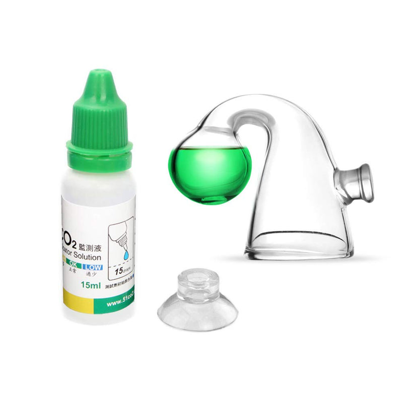 FZONE Aquatic CO2 Glass Drop Checker PH Momitor for Aquarium Plant Fish Tank Test CO2 Kit - PawsPlanet Australia