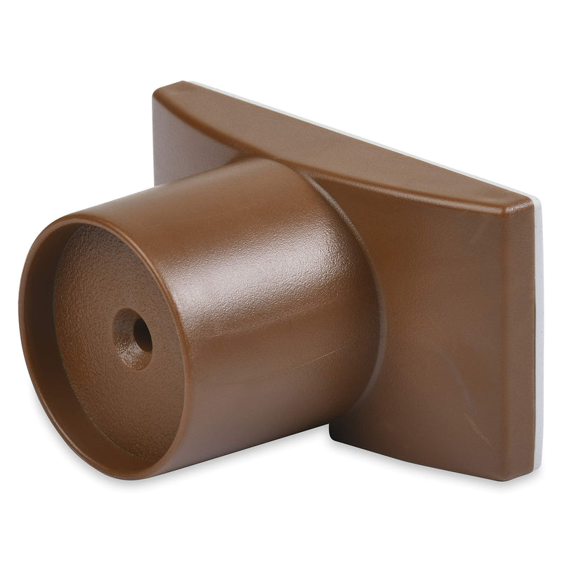 Wall Nanny Extender - 4 Inch Baby Gate Extension (Made in USA) Extends Pressure Mounted Gates + Protects Walls + Stabilizes - Child, Pet & Dog Gates - Works on Stairs - 4 Pack Wall Protector - Brown - PawsPlanet Australia