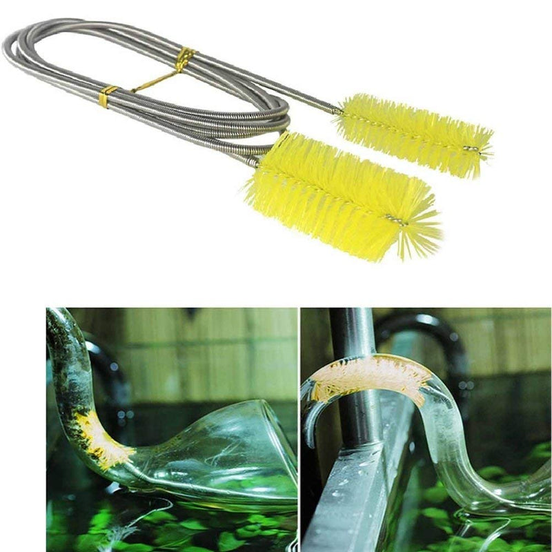 [Australia] - caution Stainless Flexible Cleaning Brush Double Ended Canister Filter Tube Hose Pipe Clean for Fish Tank Aquarium 