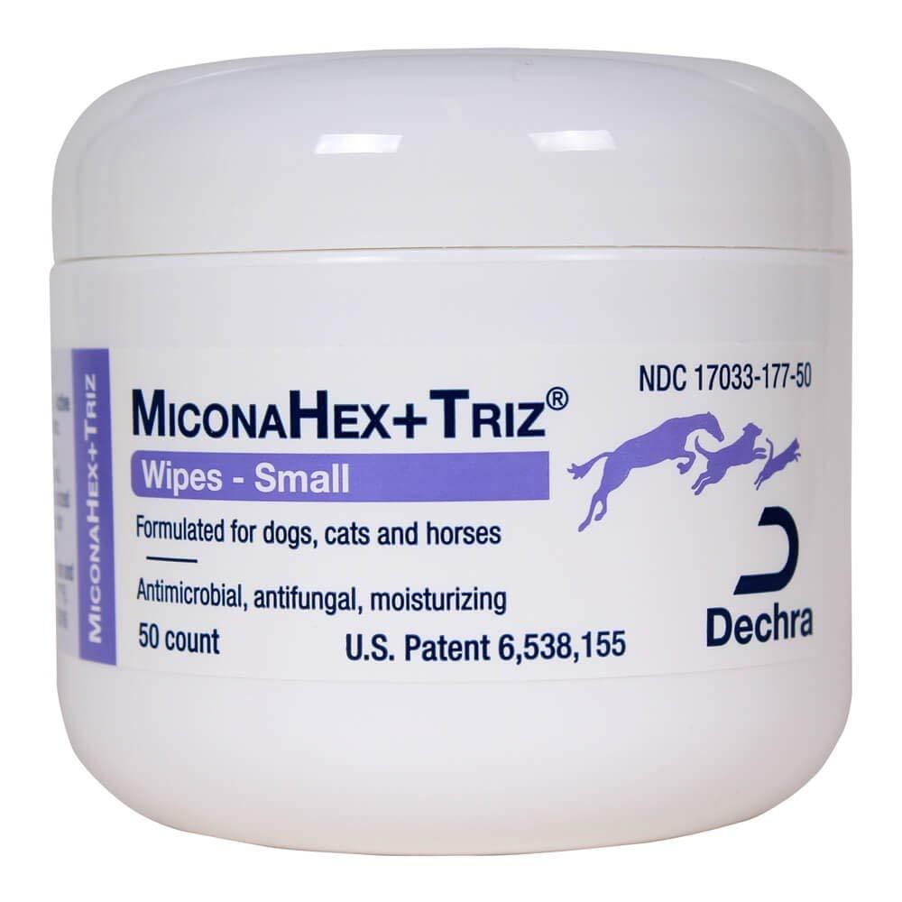 Dechra MiconaHex + Triz Wipes For Dogs, Cats & Horses (50ct) - PawsPlanet Australia