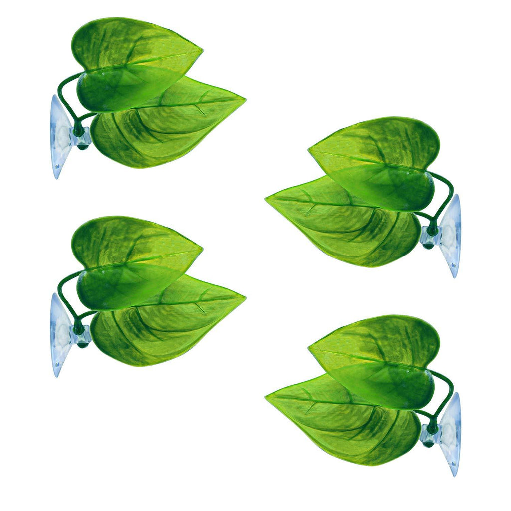 URATOT 4 Pack Betta Fish Leaf Pad Simulating The Natural Habitat for Betta Spawning Grounds Breeding Resting Bed - PawsPlanet Australia