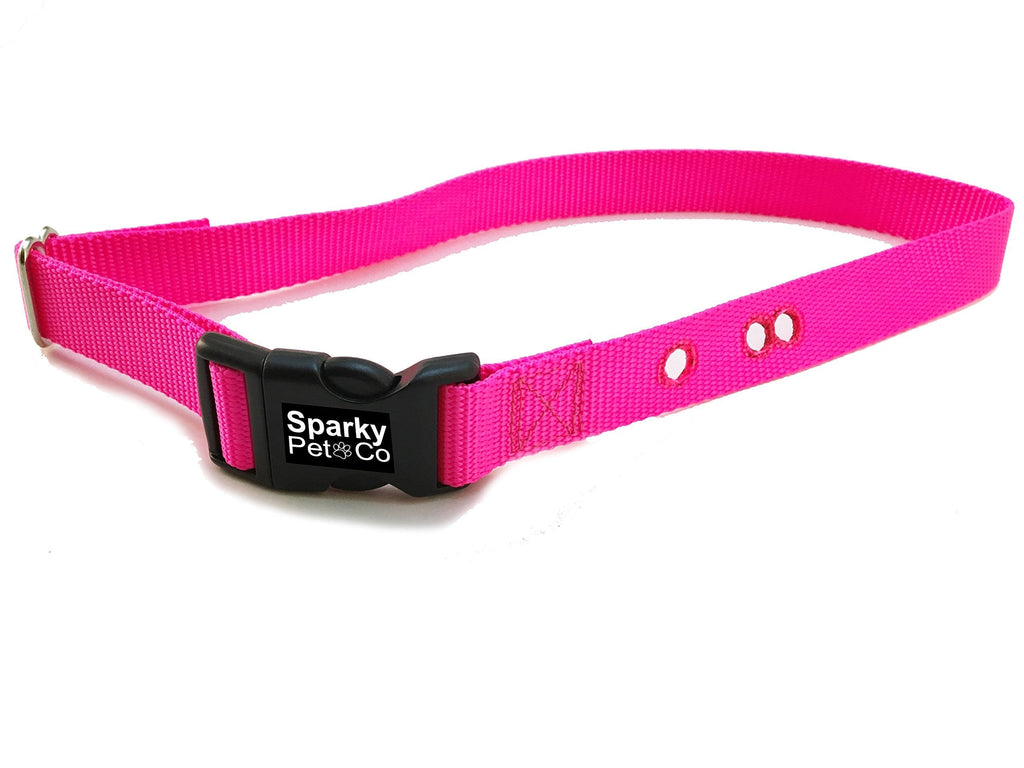 [Australia] - Sparky Pet Co Heavy Duty Nylon 3/4" 3 Non Consecutive Hole Replacement Strap for IF100, 300, PUL 250, 275, BC-103, PRF 275, Camo NEON PINK 